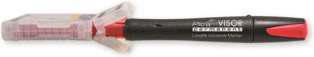 Pica 991/40 Visor Pen - Rood - 4 Stuks