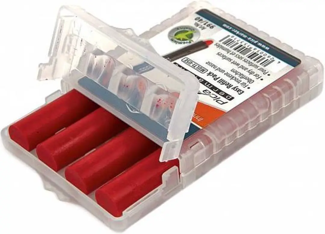 Pica 991/40 Visor Pen - Rood - 4 Stuks