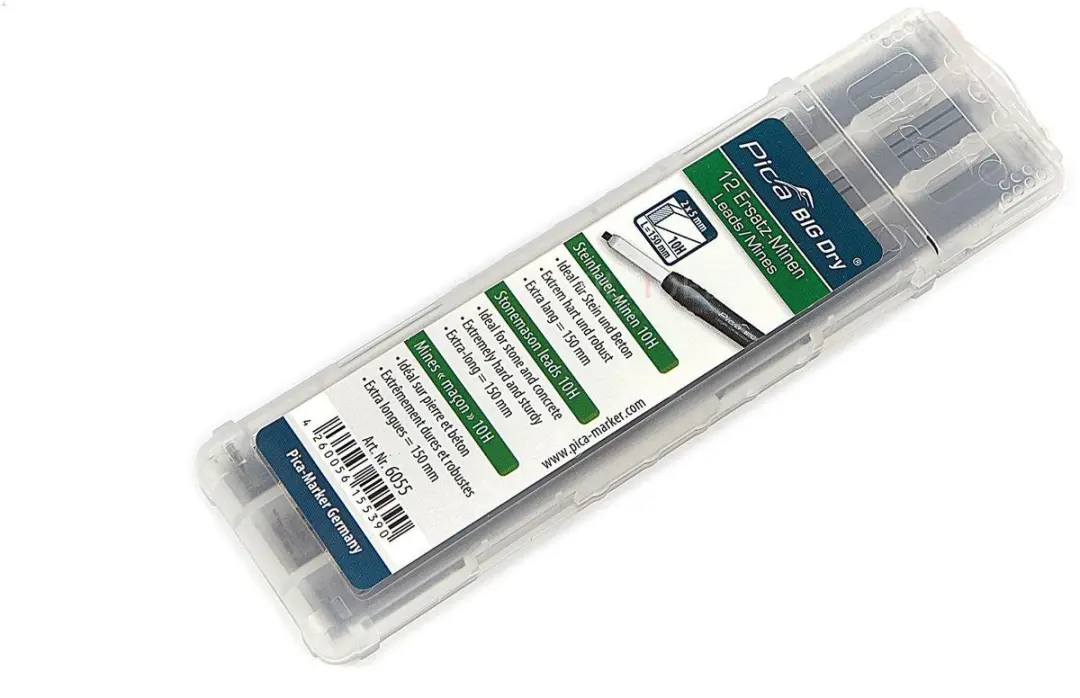 Pica 6055 BIG DRY Navulling - Grafiet - 12 Stuks