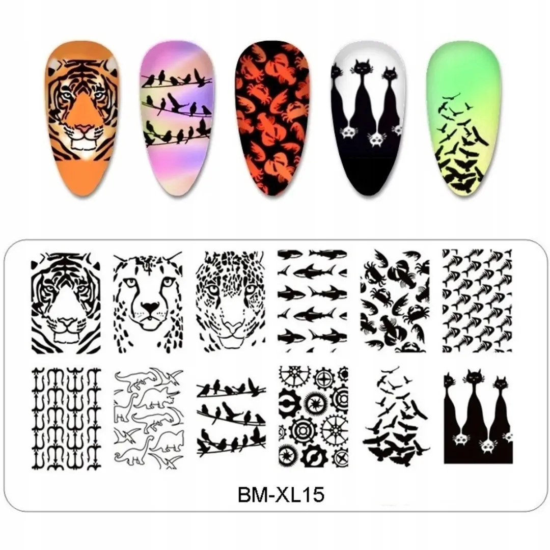 Born Pretty BM-XL Stempeleplaat Nagels Dierenpatronen