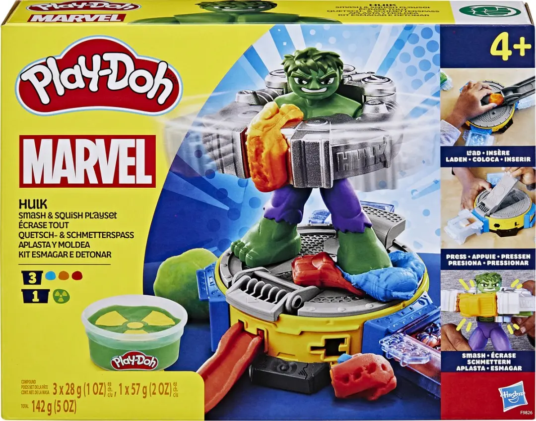 Play-Doh Marvel Hulk Pletpret Speelset - Hulk Klei