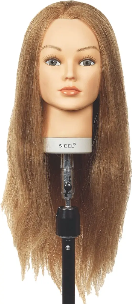 Sibel Julie Blond Oefenhoofd Natuurhaar 40-60cm