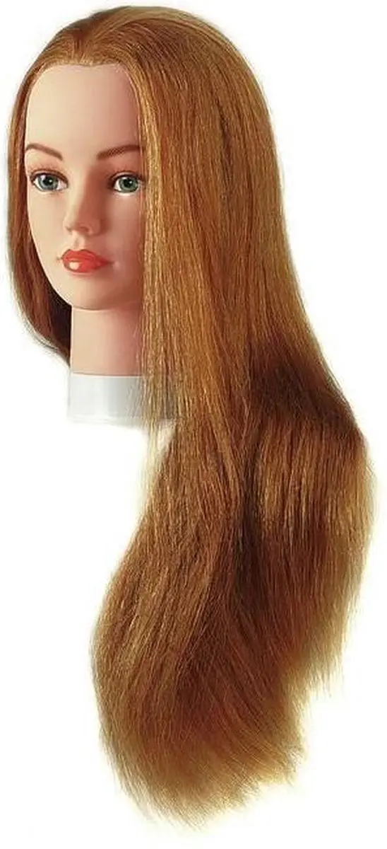 Sibel Julie Blond Oefenhoofd Natuurhaar 40-60cm