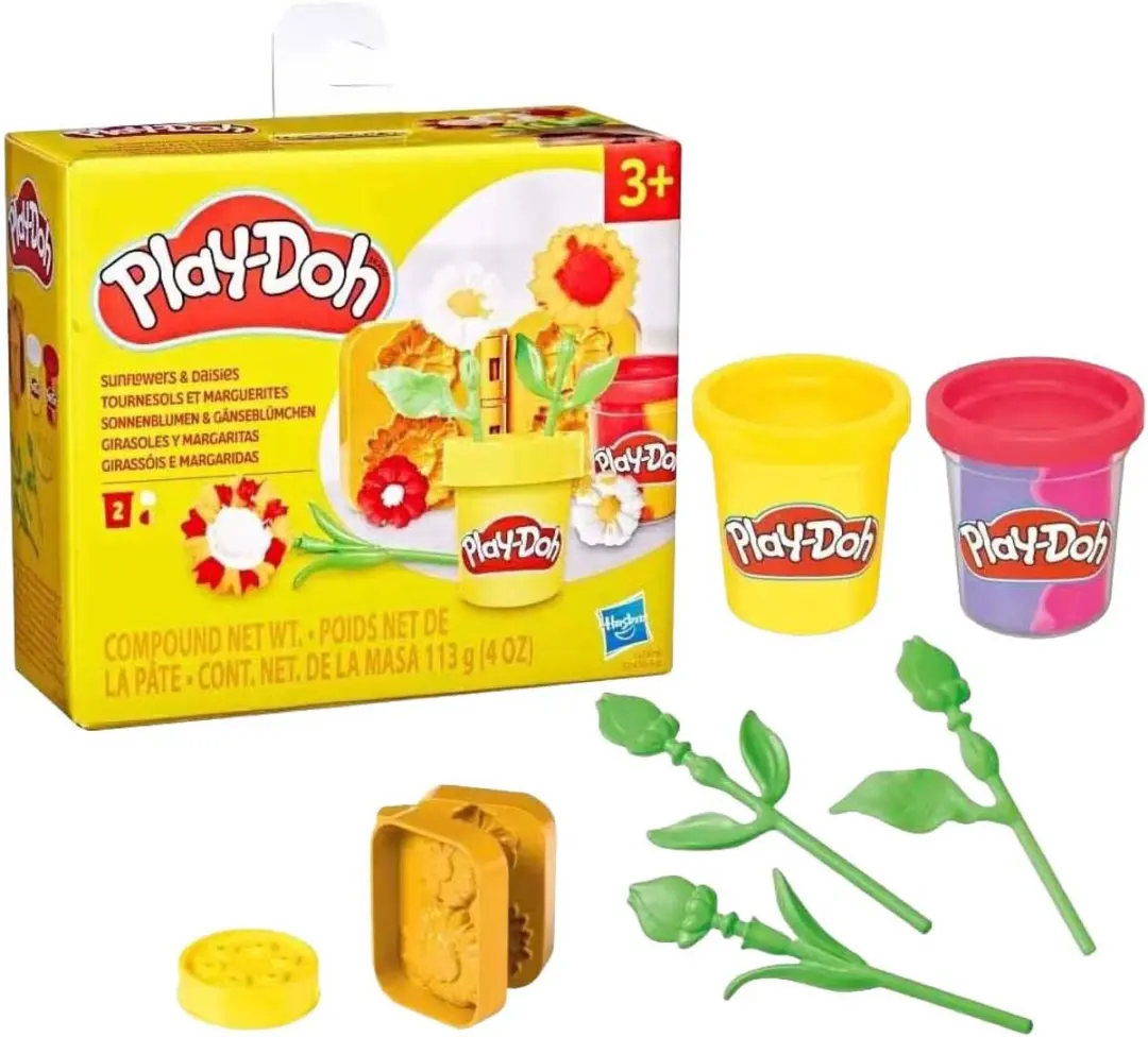 Play-Doh Klei Speelset Zonnebloemen & Madeliefjes - Meerkleurig