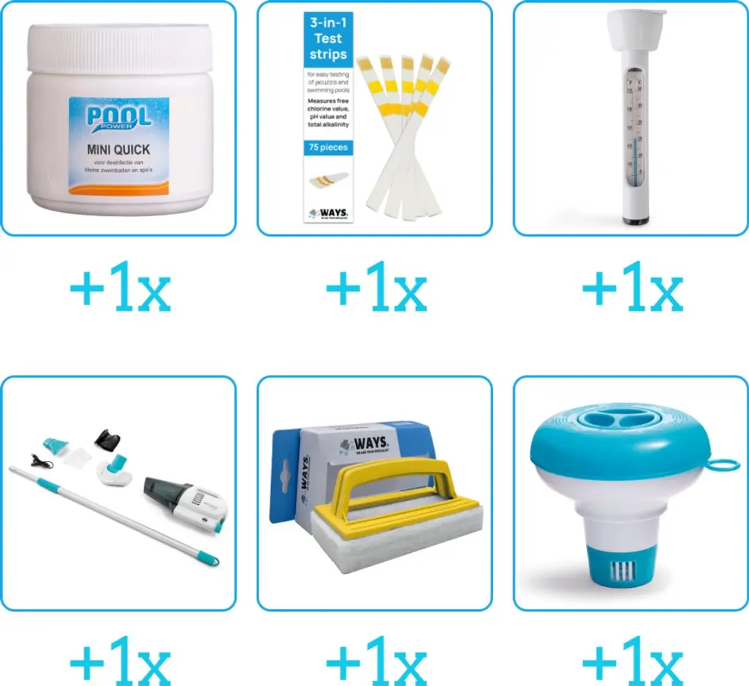 Pool Power Zwembad Onderhoudspakket 6-delig