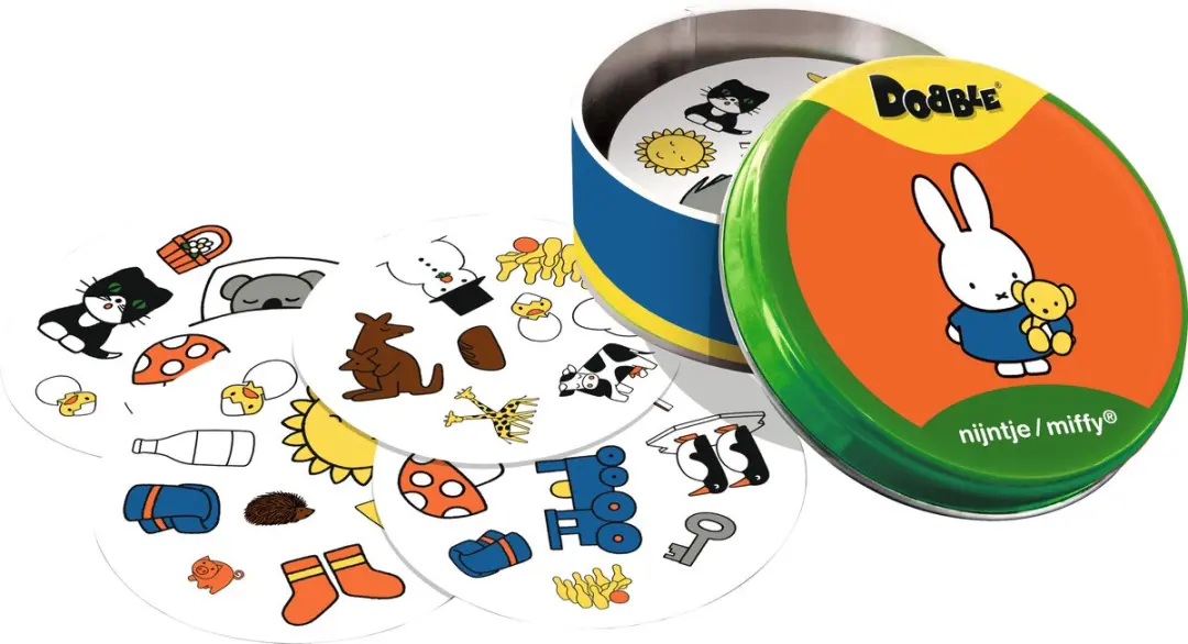 Zygomatic Dobble Nijntje/Miffy Kaartspel - 3558380130949
