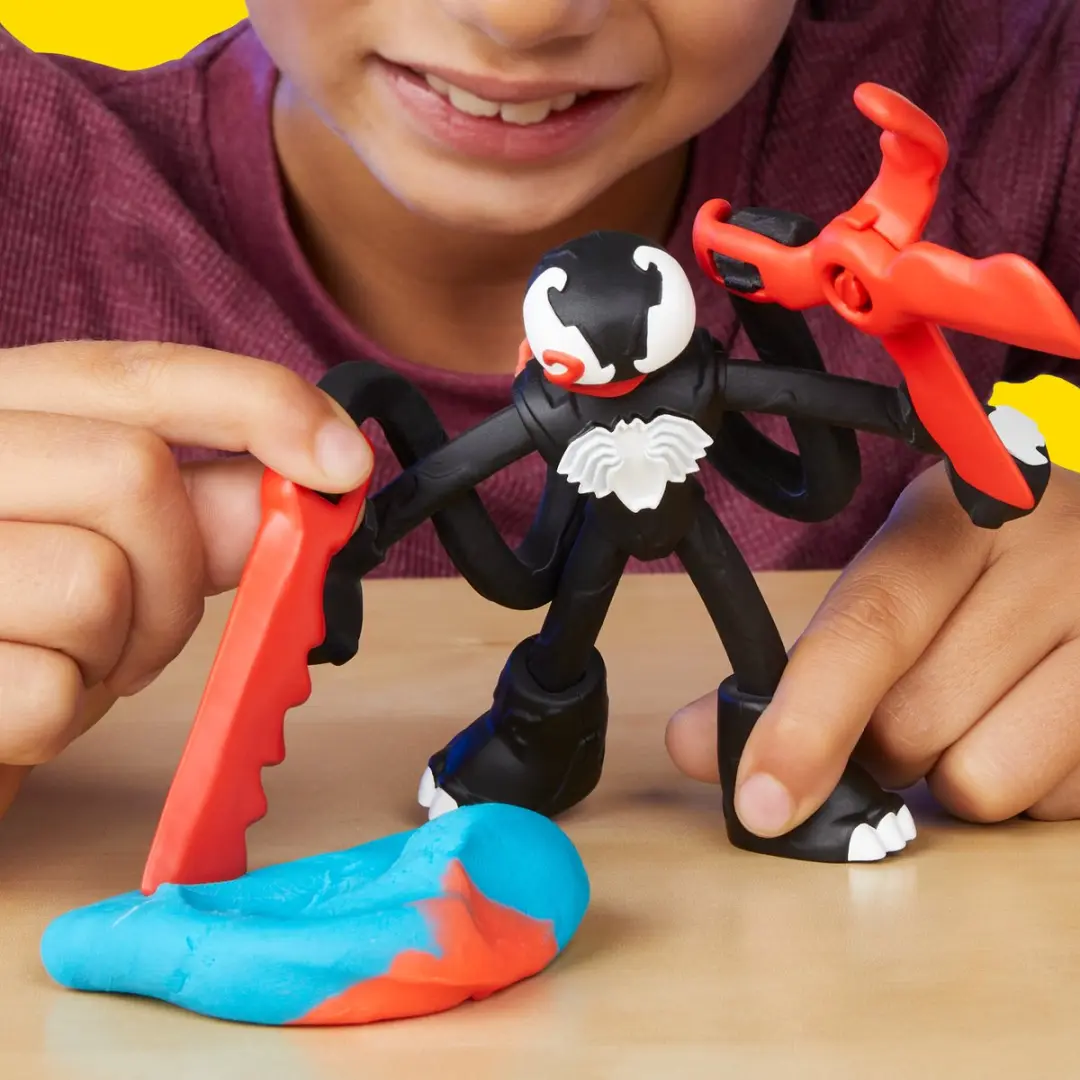 Play-Doh Marvel Spider-Man Werp en Snij Speelset - 11 Stuks - afbeelding 6 van 6