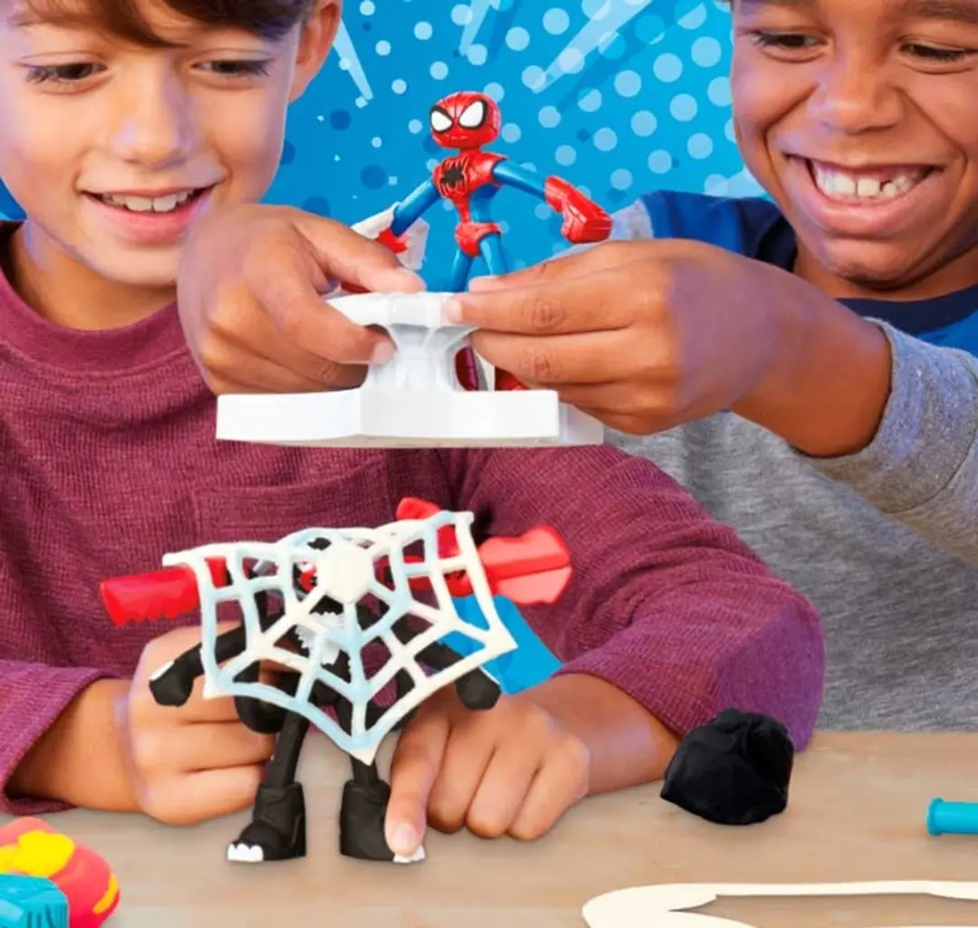 Play-Doh Marvel Spider-Man Werp en Snij Speelset - 11 Stuks