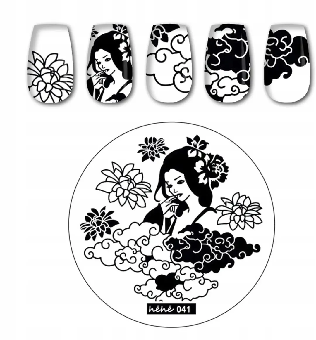 Born Pretty Nagelstempel Geisha Blik 5,6 cm