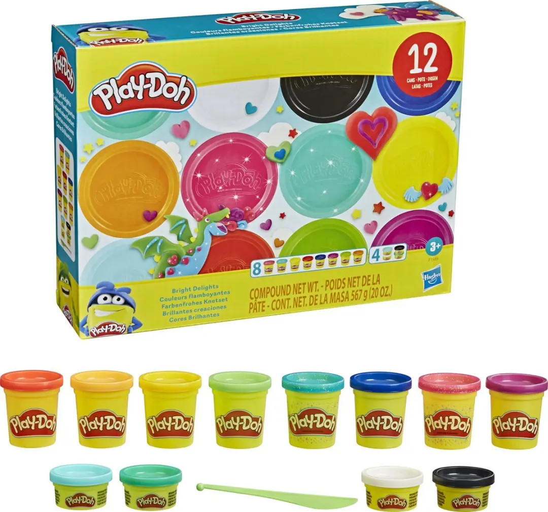 Play-Doh Kleiset - 12 Felle Kleuren - 567g