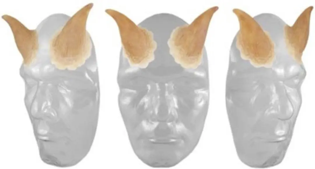Grimas Latex Prothese Duivel Hoorns - 1 Paar