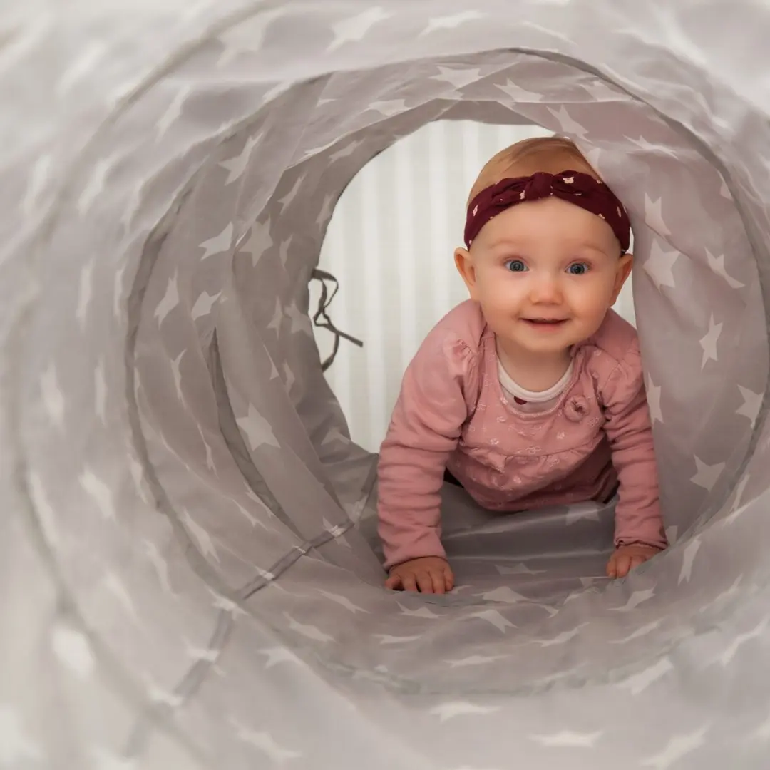 Knorrtoys Speeltunnel Sterren - Grijs/Wit