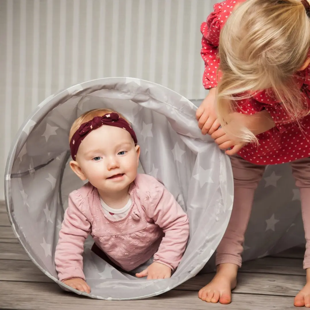 Knorrtoys Speeltunnel Sterren - Grijs/Wit