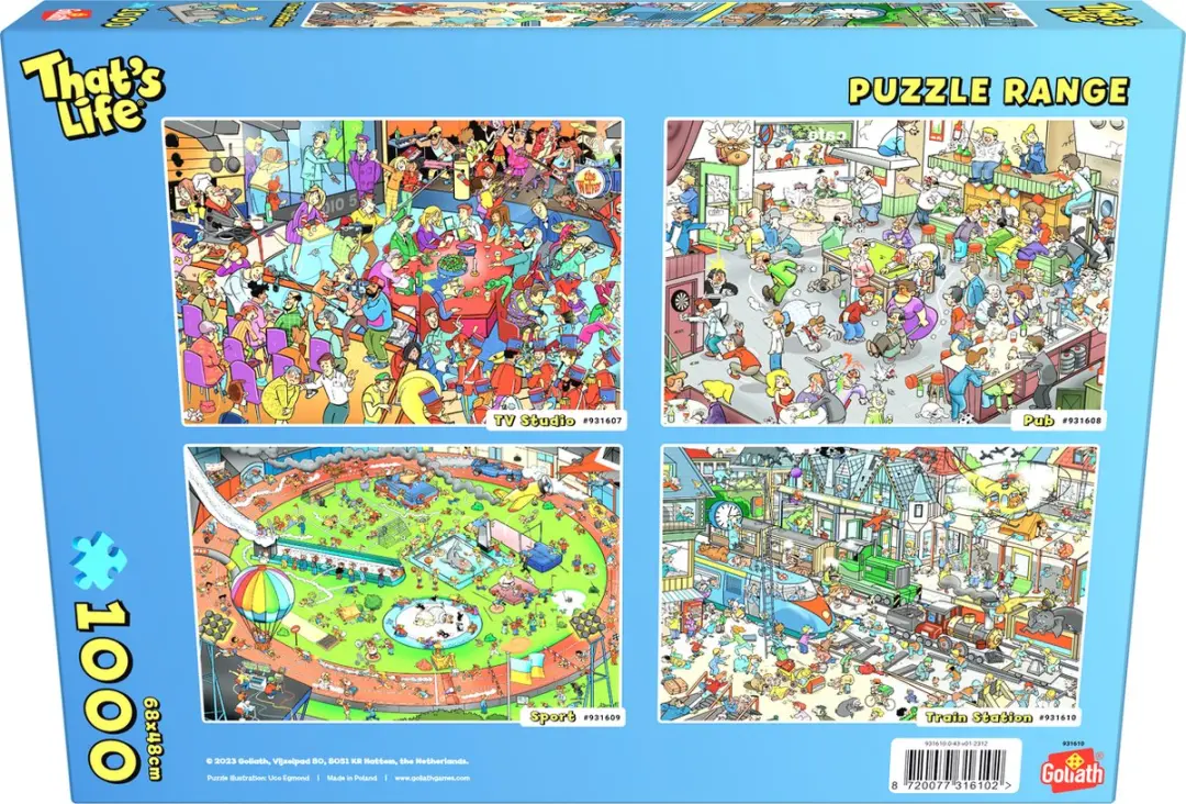 Goliath That's Life Train Station Legpuzzel 1000 Stuks - 68x48cm