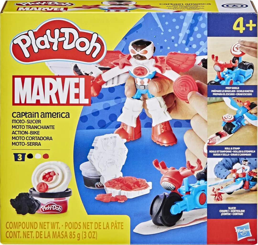 Play-Doh Marvel Captain America Motorsnijder Speelset