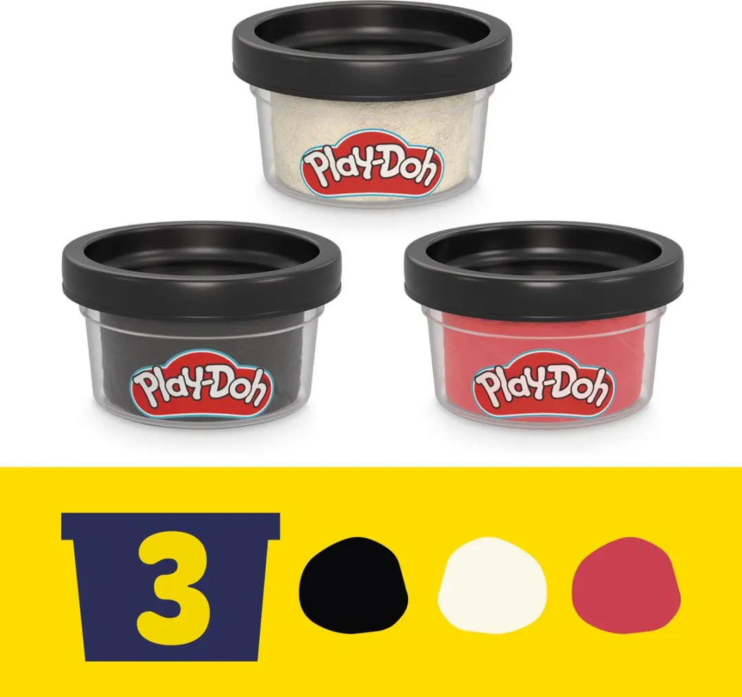 Play-Doh Marvel Captain America Motorsnijder Speelset - 3 Potjes Multicolor