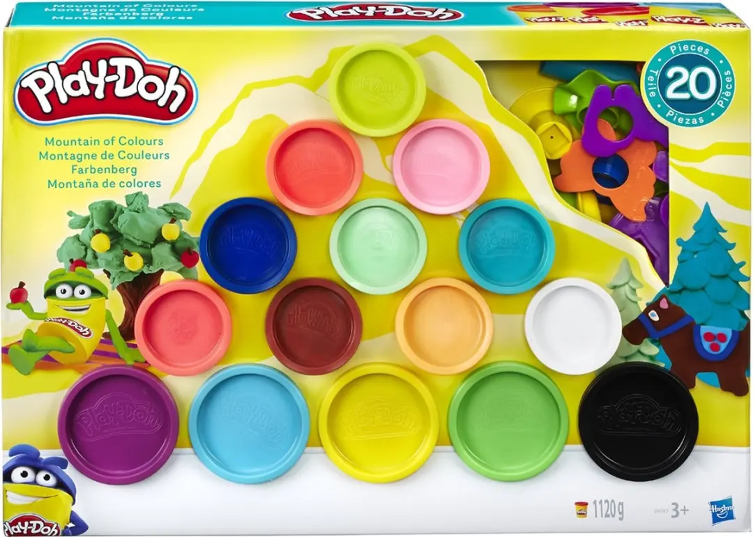 Play-Doh Mountain of Colors - 15 Potjes + 20 Accessoires