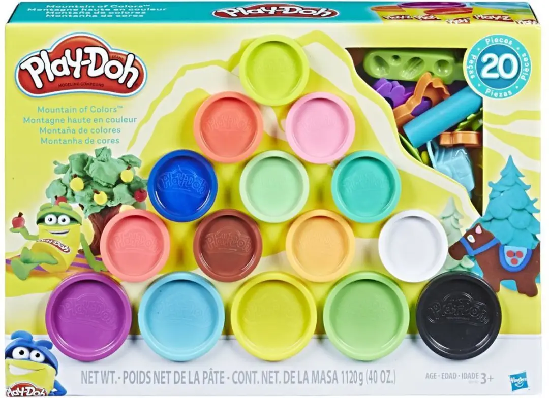 Play-Doh Mountain of Colors - 15 Potjes + 20 Accessoires