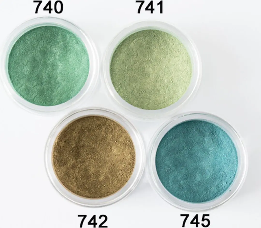 Grimas Pearlite Poeder 745 - Blauw-Groen - 5ml
