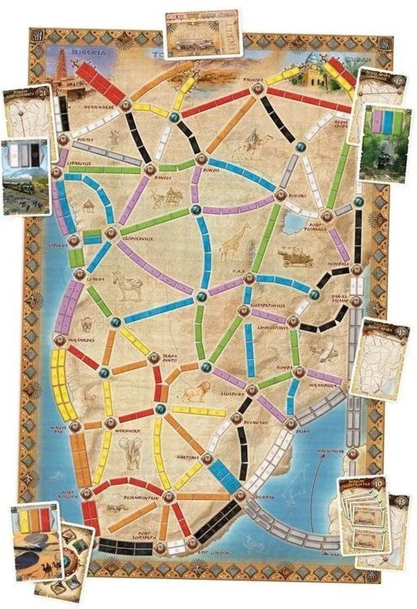 Days of Wonder Ticket to Ride Afrika Uitbreiding - Bordspel