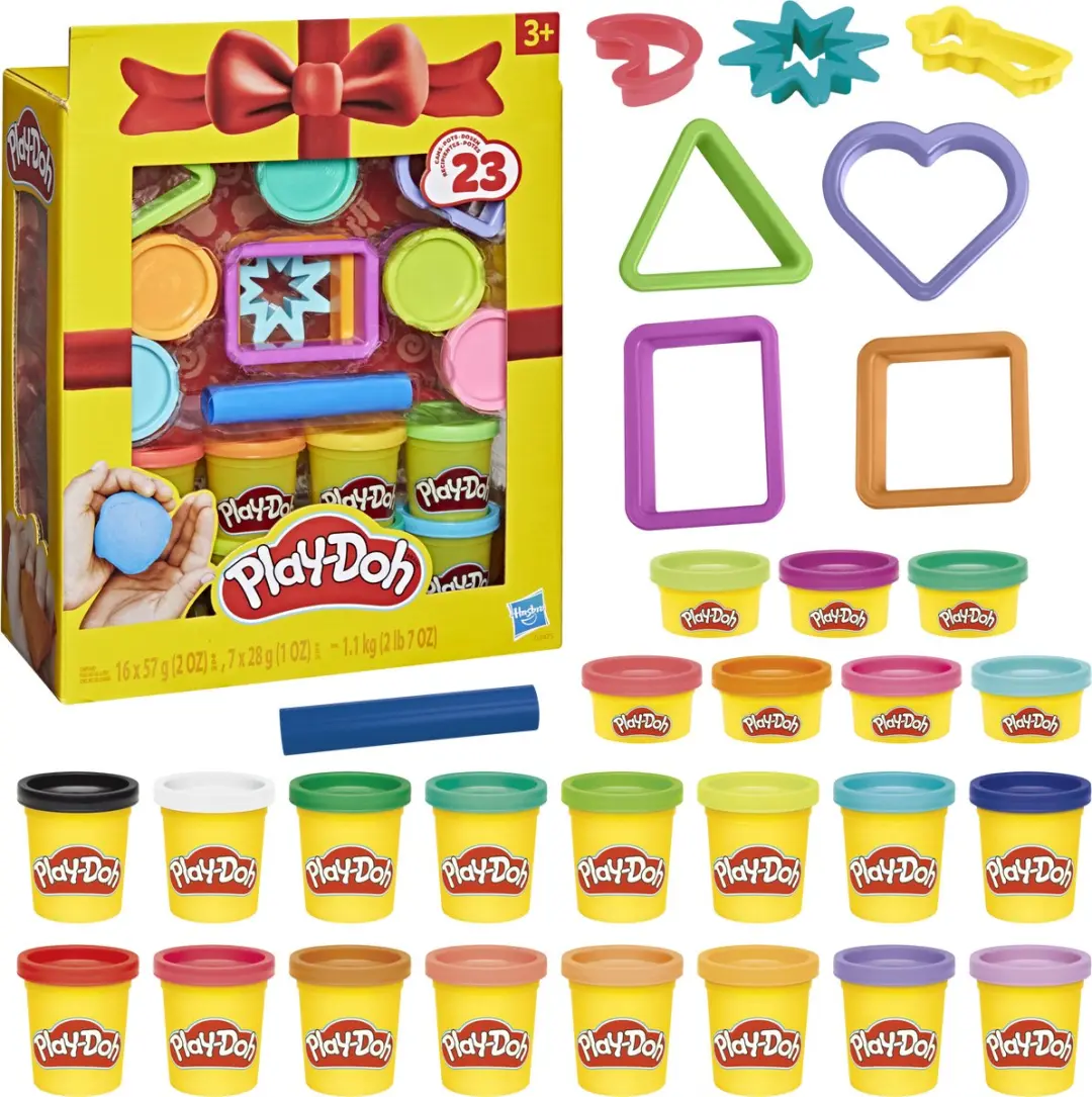 Play-Doh Cadeauset - 31 Stuks (23x Potjes + 8x Gereedschap) - Multi