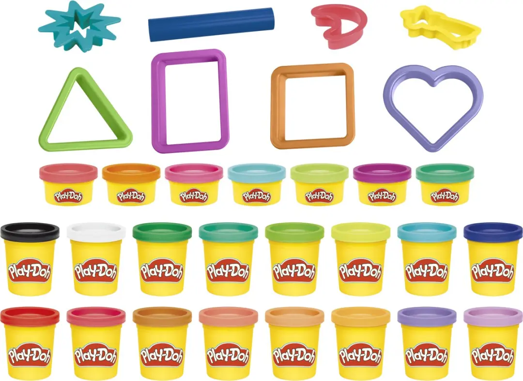 Play-Doh Cadeauset - 31 Stuks (23x Potjes + 8x Gereedschap) - Multi