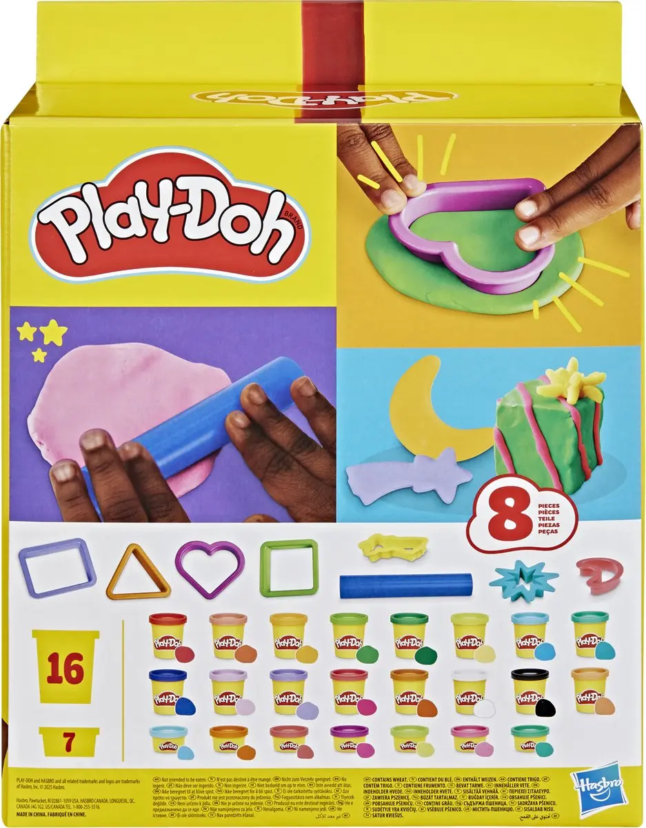 Play-Doh Cadeauset - 31 Stuks (23x Potjes + 8x Gereedschap) - Multi