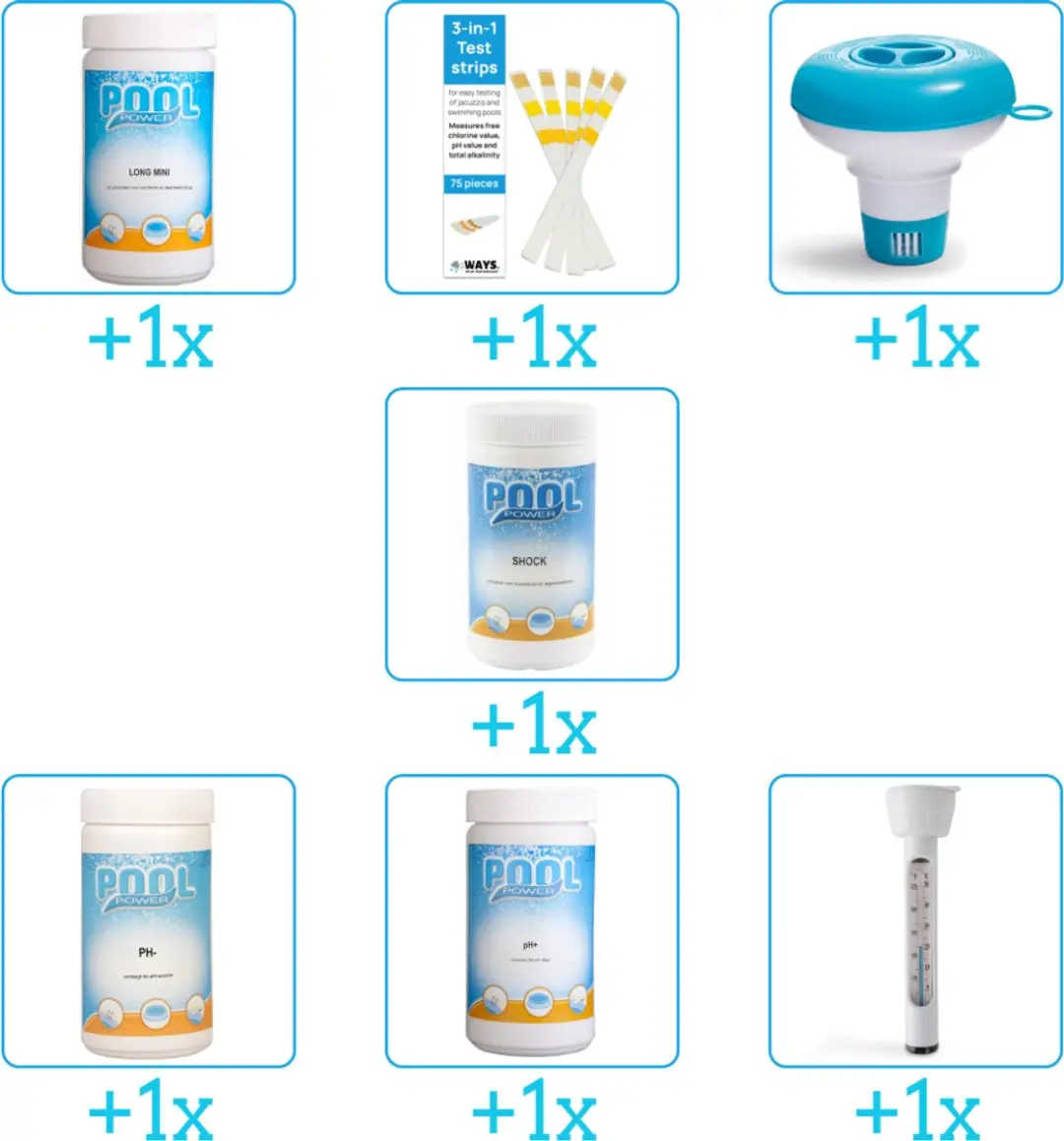 Pool Power Zwembad Onderhoudspakket 7-delig