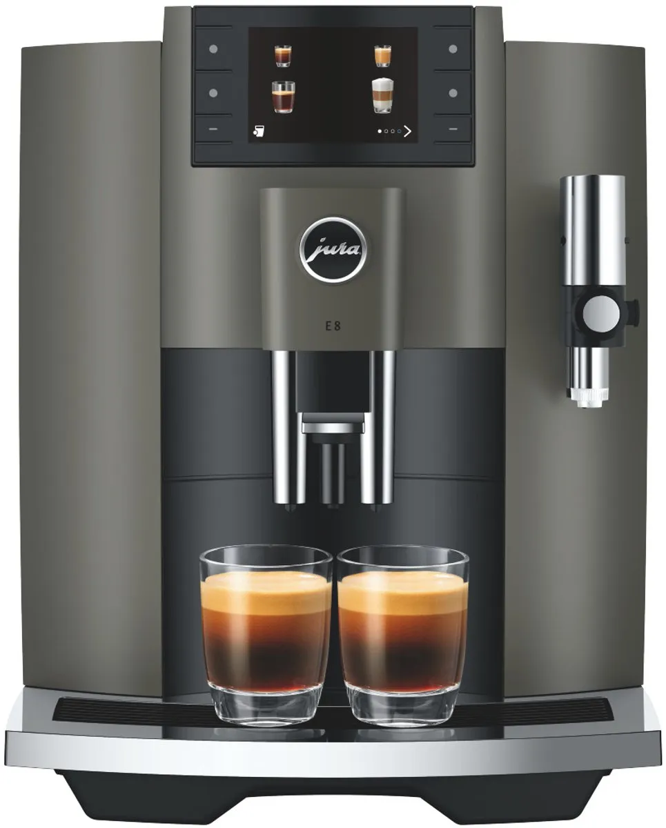Jura E8 Dark Inox Volautomatische Espressomachine - 17 Programma's