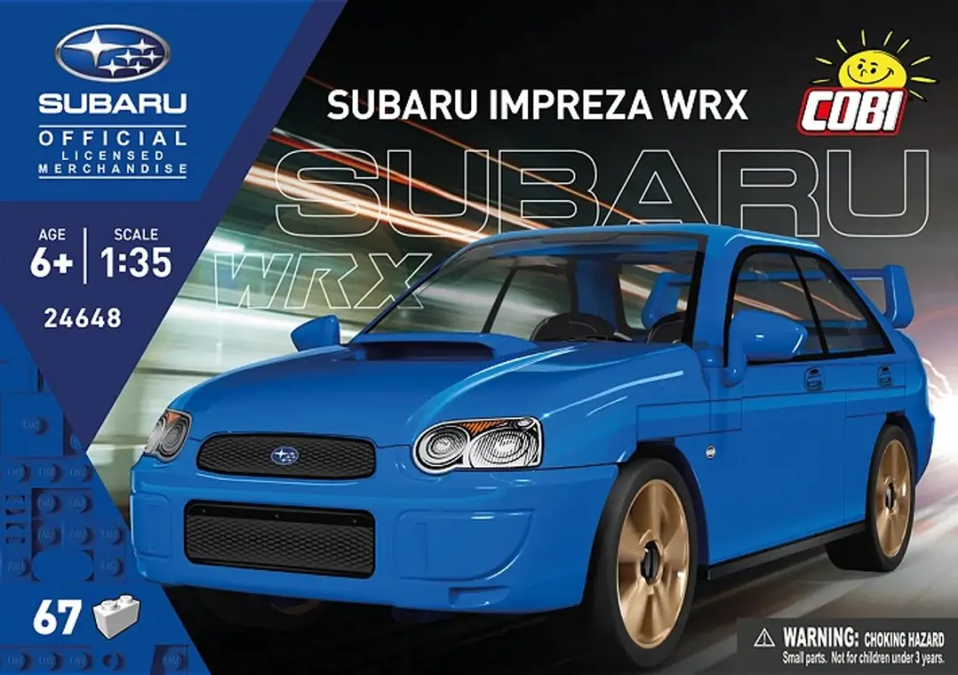 Cobi Subaru Impreza WRX Bouwset - 67 Onderdelen - Blauw - afbeelding 6 van 6