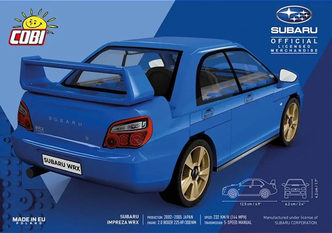 Cobi Subaru Impreza WRX Bouwset - 67 Onderdelen - Blauw