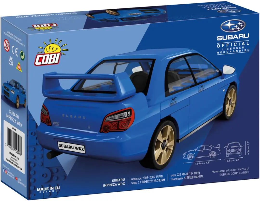 Cobi Subaru Impreza WRX Bouwset - 67 Onderdelen - Blauw