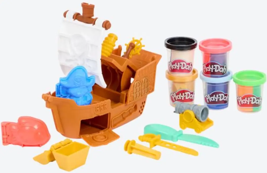 Play-Doh Piratenschip Knutselset - 5 Potjes Klei