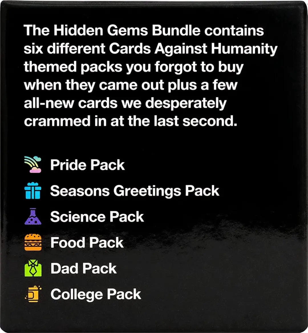 Cards Against Humanity Hidden Gems Bundle - 6 Thema's + 10 Kaarten