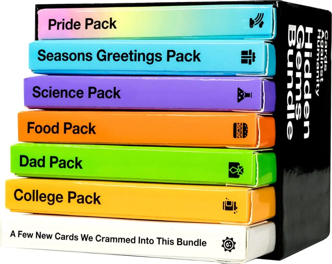 Cards Against Humanity Hidden Gems Bundle - 6 Thema's + 10 Kaarten