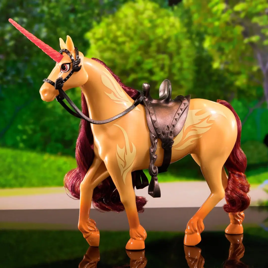 Unicorn Academy Cinder Modepop met bewegend hoofd - 27,9 cm - 2 Rijaccessoires