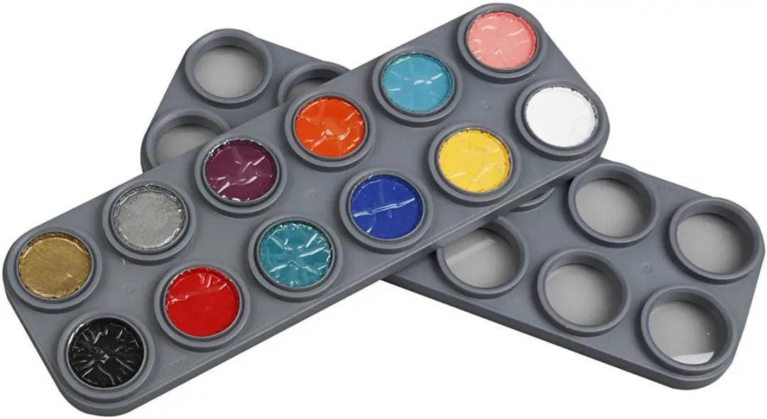 Grimas Water Make-Up Schminkpalet - 12 Kleuren 30ml