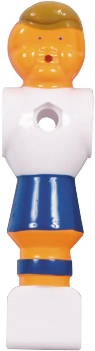 Buffalo Tafelvoetbal Poppen 16mm - Blauw/Wit - 4 Stuks