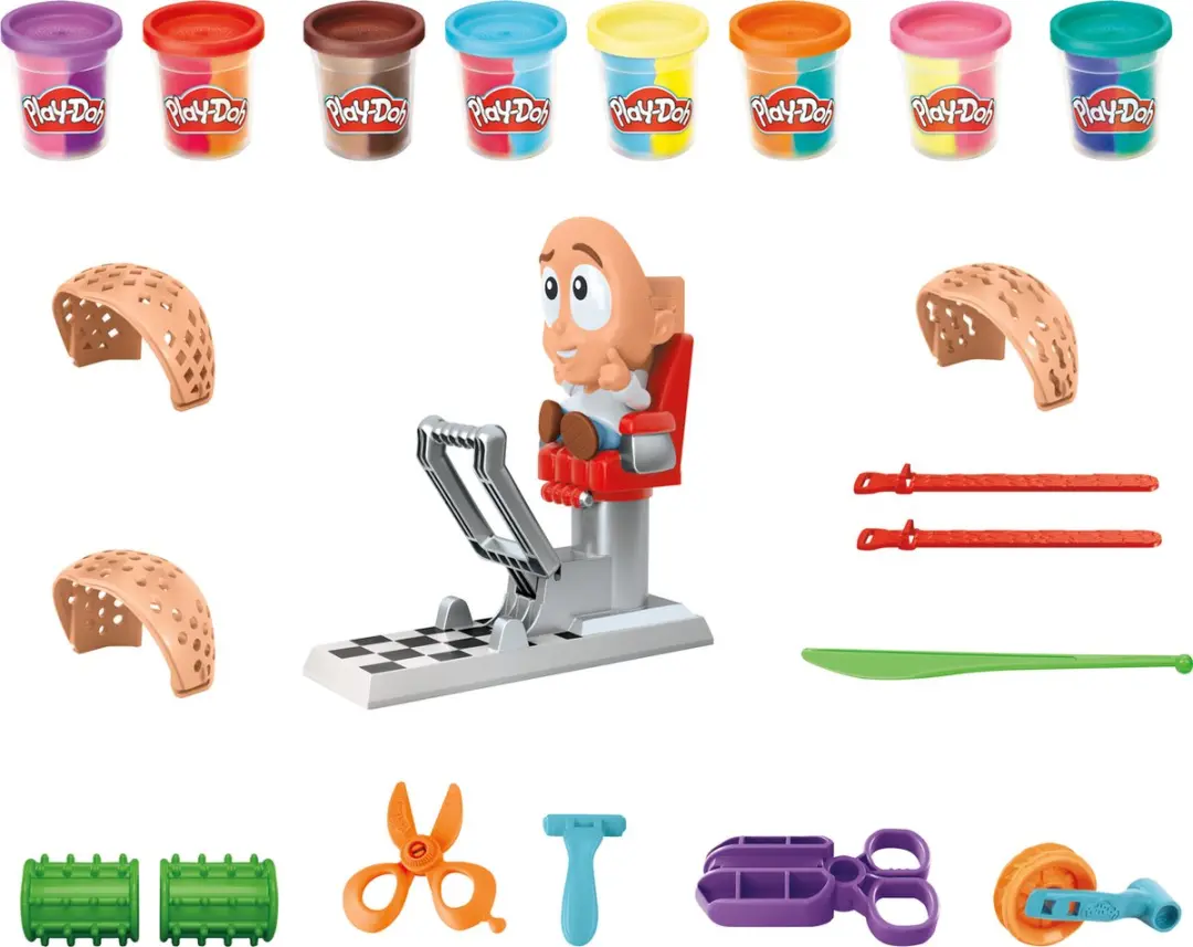 Play-Doh Super Stylist Speelset - 14 Stuks - Multikleur