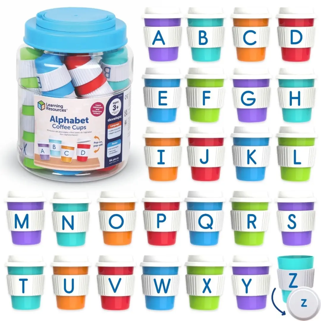 Learning Resources Alfabet Koffiecups LER6794