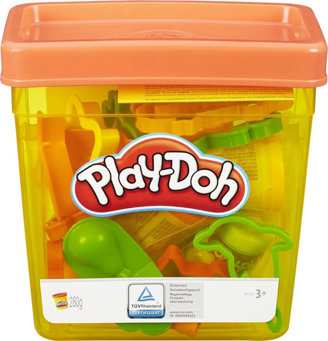 Play-Doh Essentials Emmer - Meerkleurig - 5 Potjes + 20 Gereedschappen