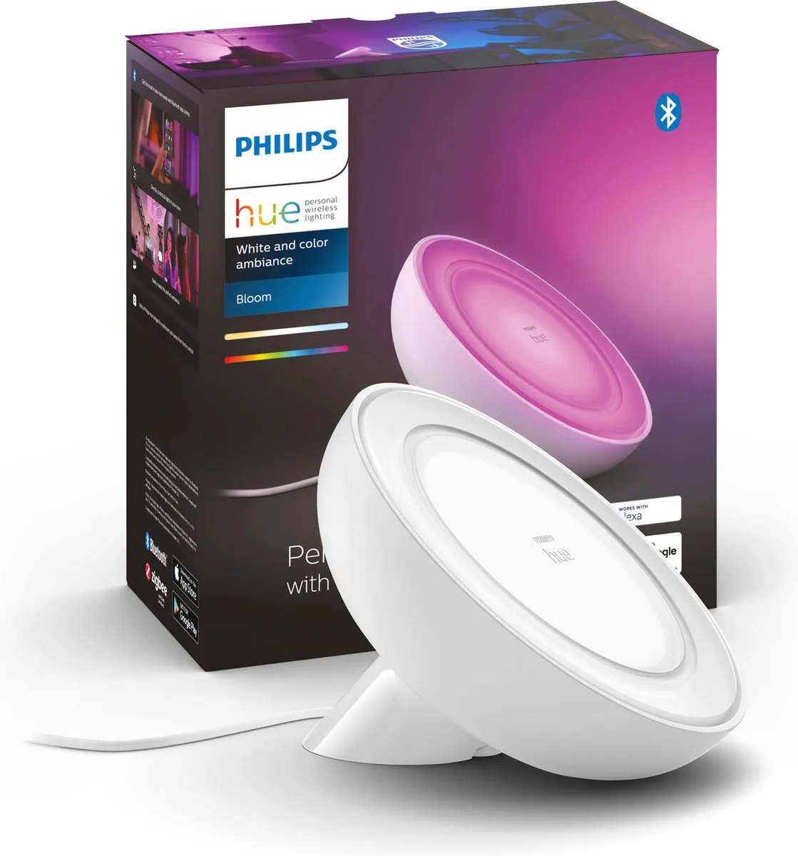 Philips Hue Bloom Tafellamp Wit