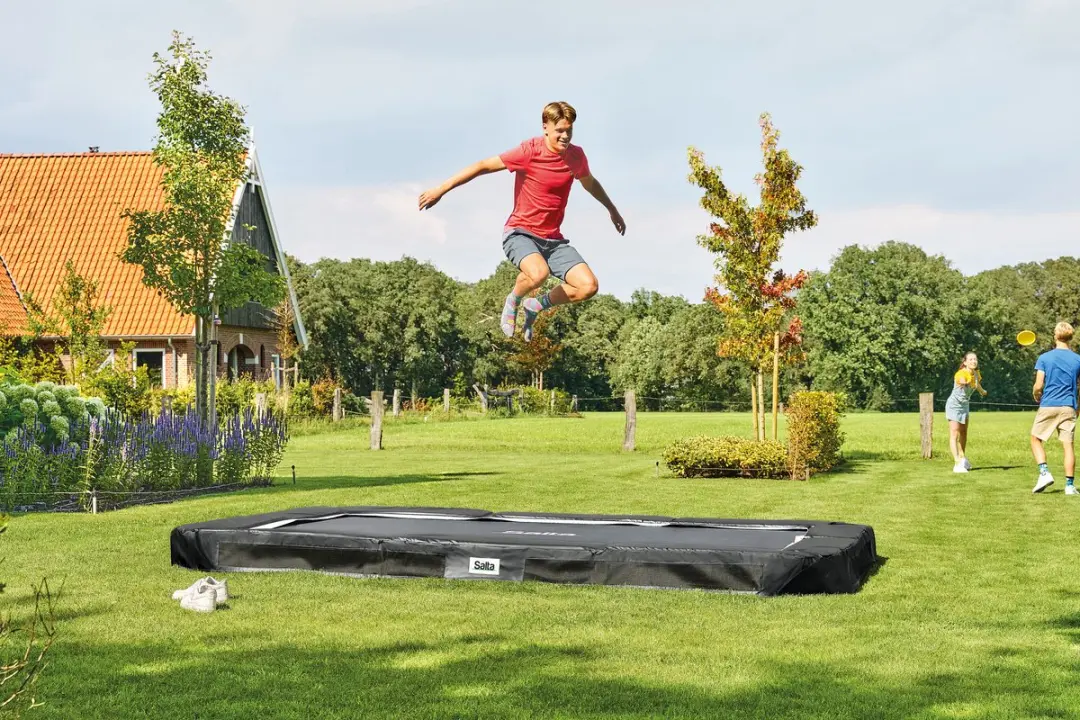 Salta Premium Ground Sports Inground Trampoline 305x214cm - Zwart