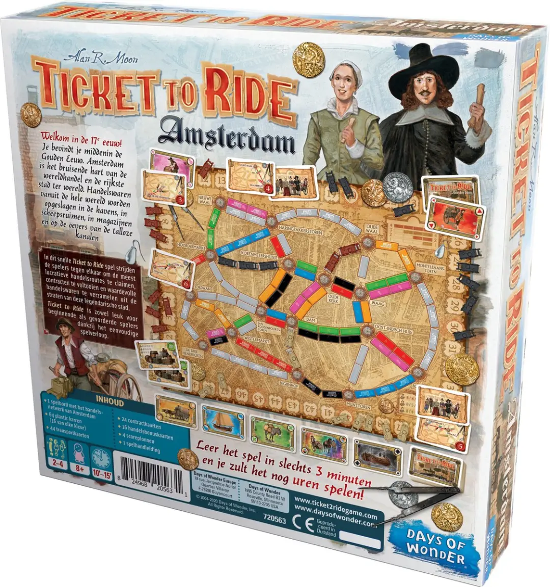 Days of Wonder Ticket to Ride Amsterdam - Nederlandstalig Bordspel 2-4 spelers