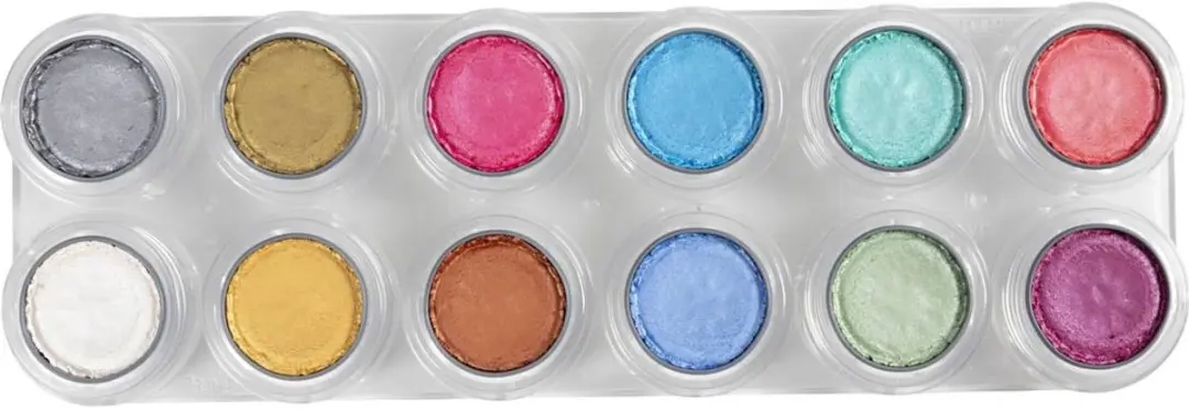 Grimas Water Make-up Palet P - 12 Kleuren 30ml