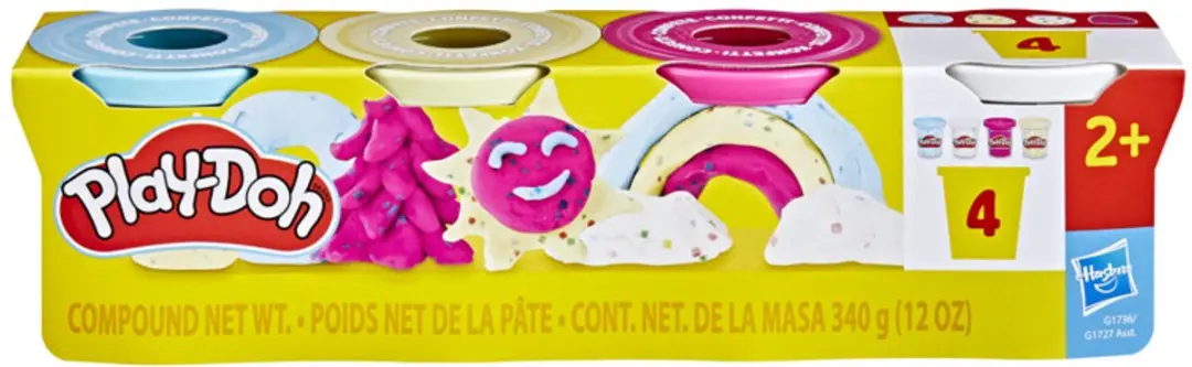 Play-Doh Confetti-boetseerklei 4-pack