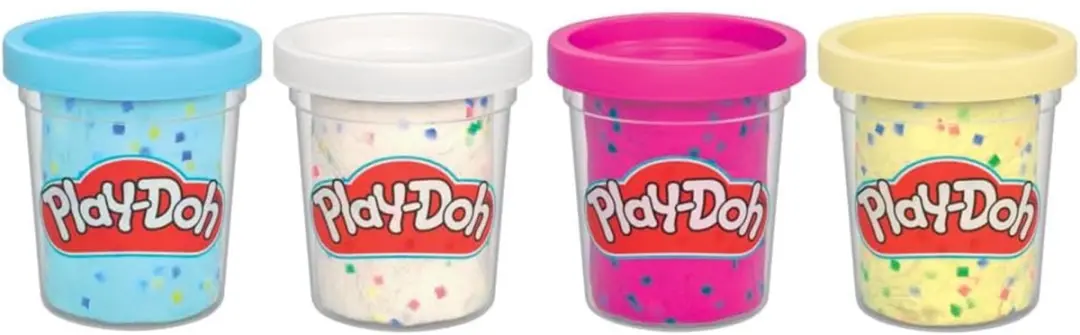 Play-Doh Confetti-boetseerklei 4-pack - Meerkleurig