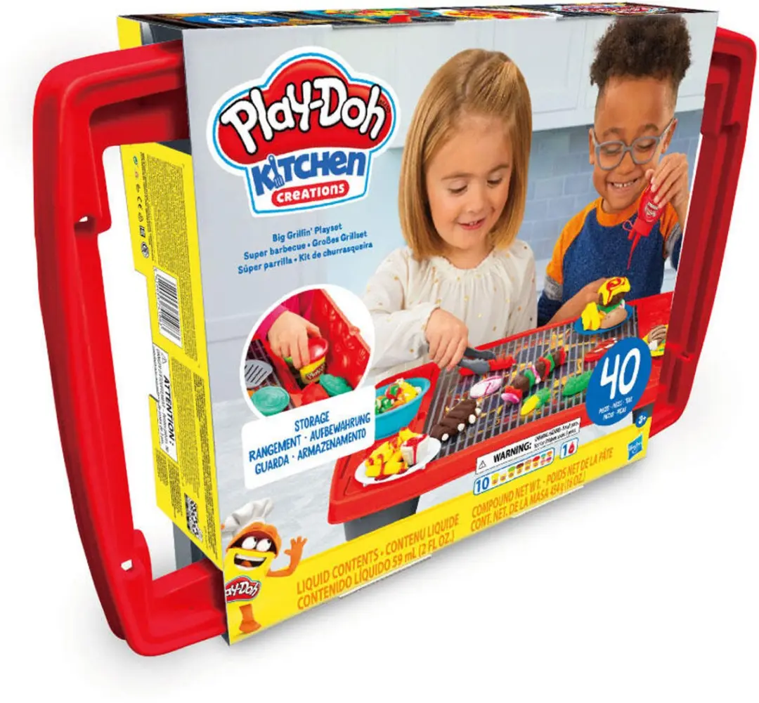Play-Doh Kitchen Creations Grote Grill Speelset - 40-delig
