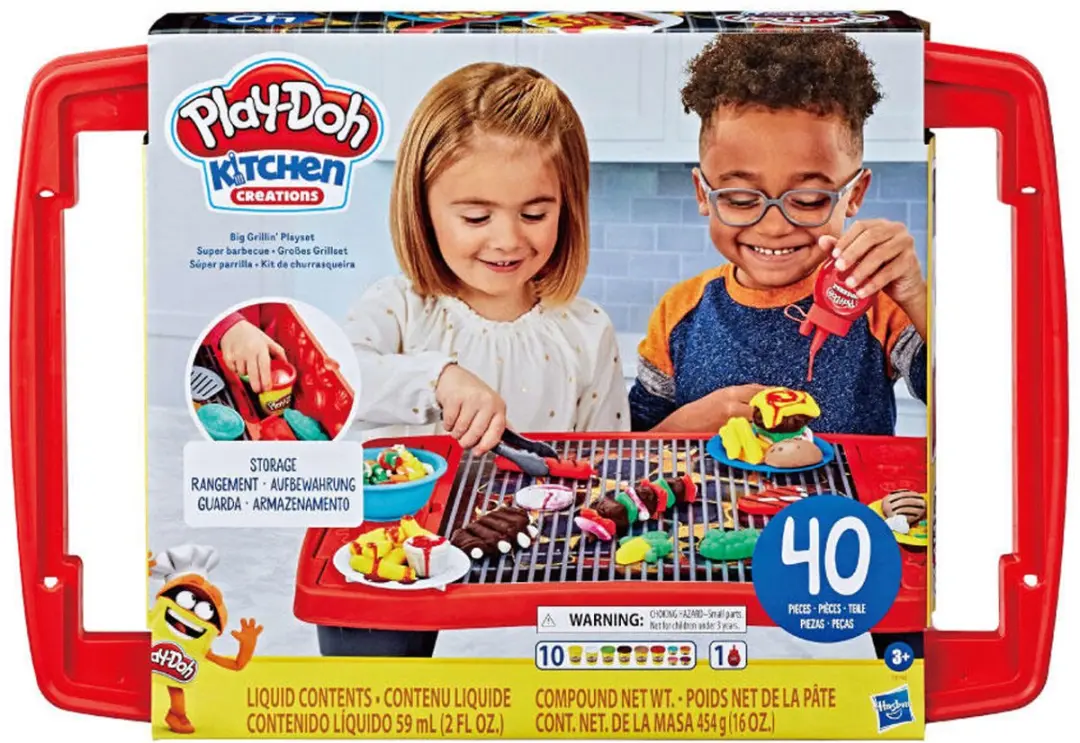 Play-Doh Kitchen Creations Grote Grill Speelset - 40-delig