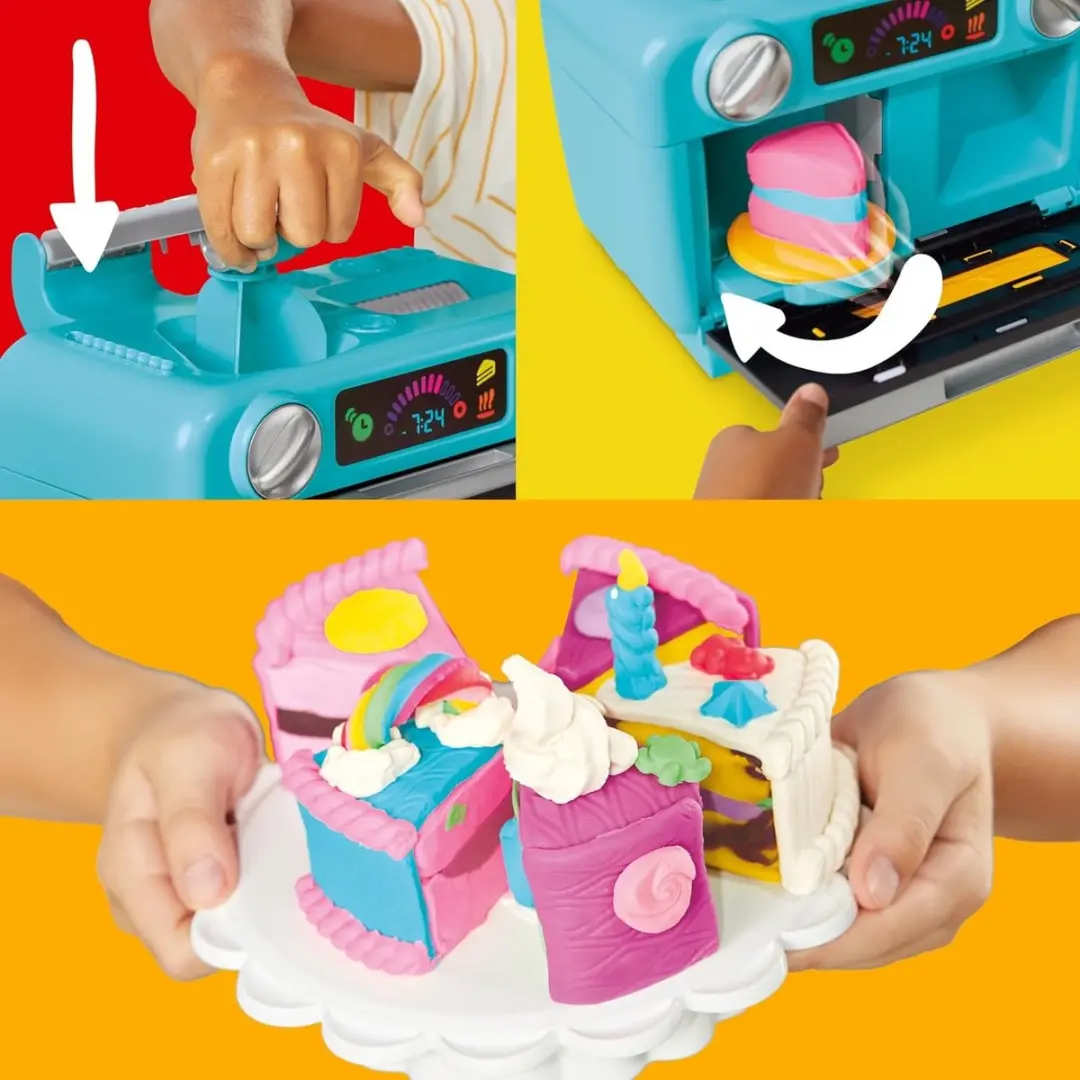 Play-Doh Taart met Laagjes Boetseerklei - 18 Stuks Multi